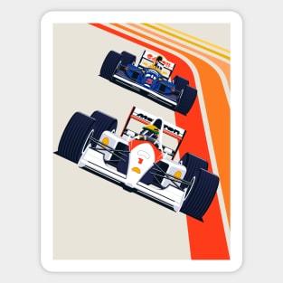 Vintage Formula Race Cars Sticker